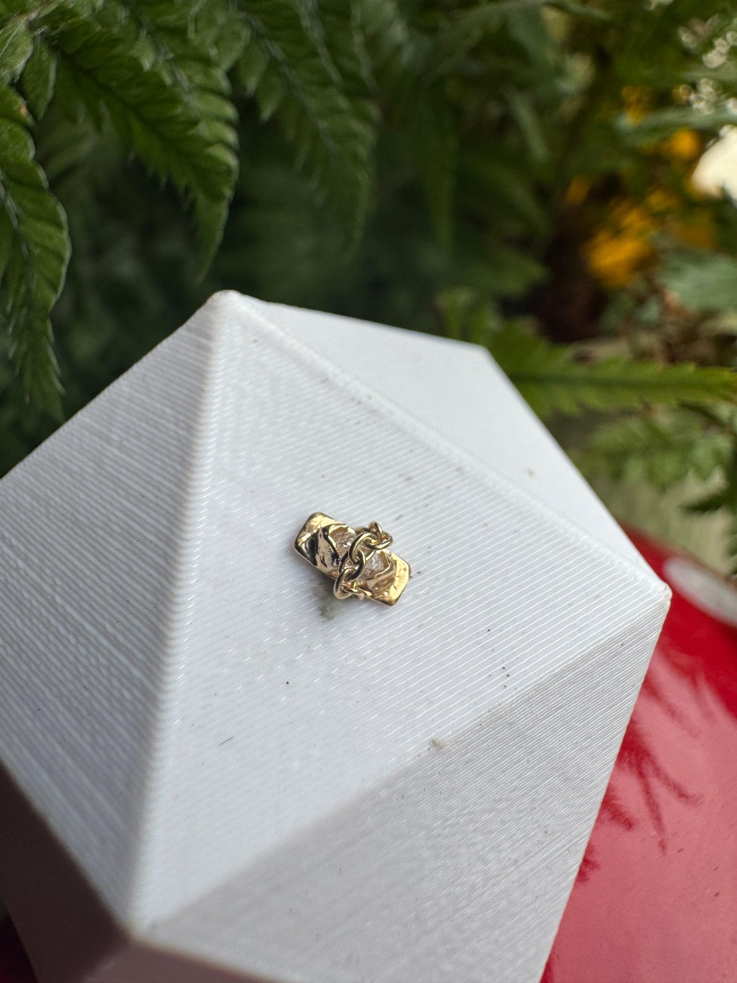Love bites - YG & Herkimer diamond (clear quartz)
