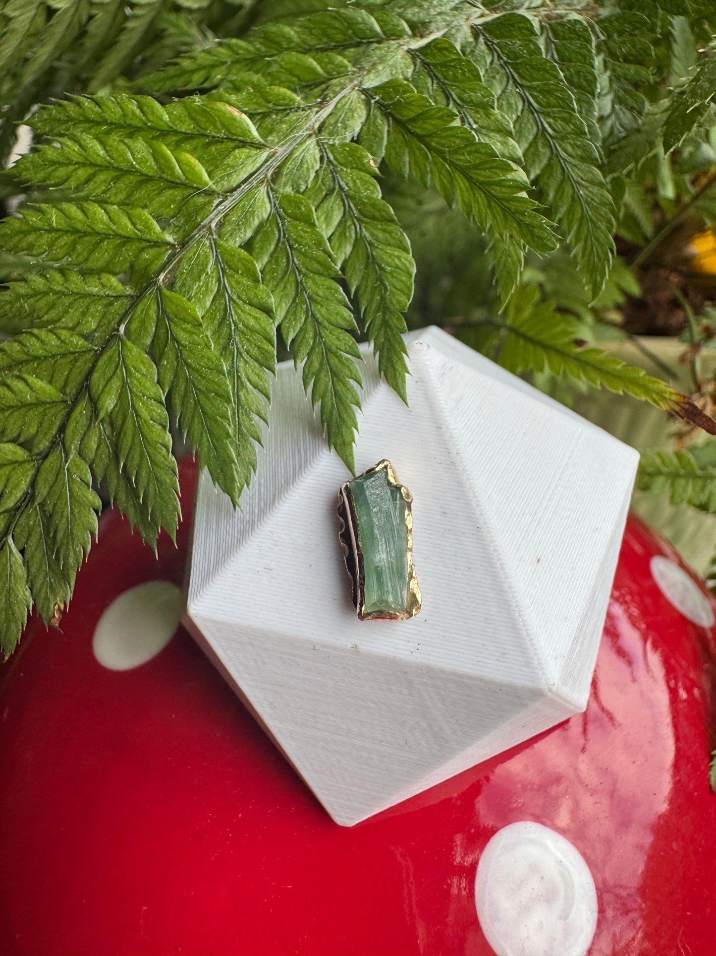 People are strange - 14k YG raw tourmaline