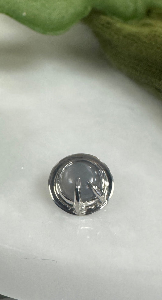 Devils haircut - Platinum & grey moonstone