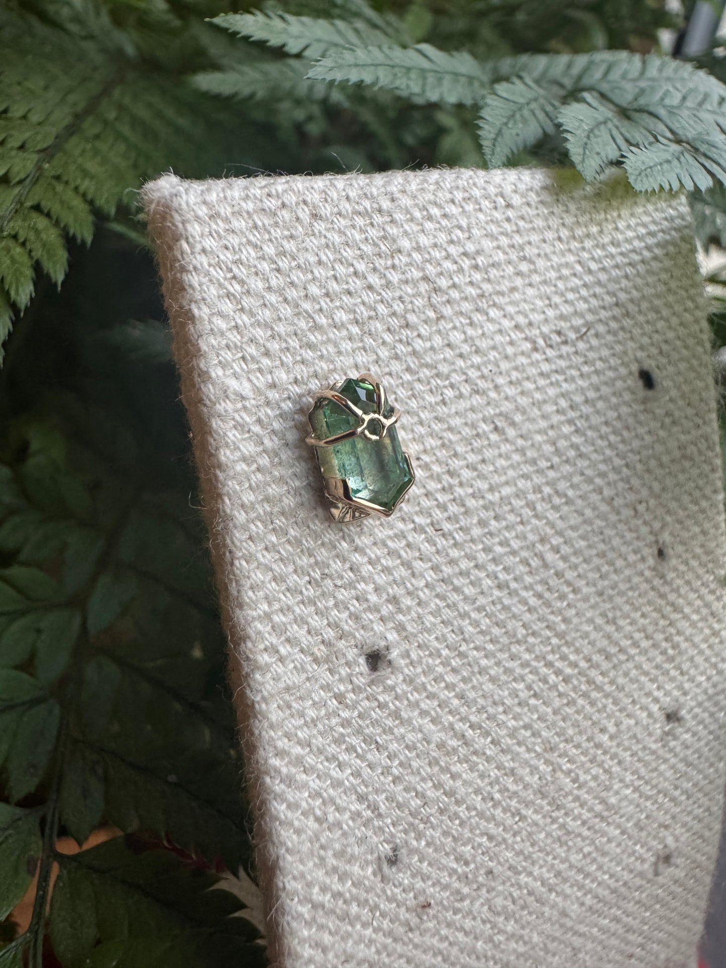 Jolene - YG and two tone green blue tourmaline
