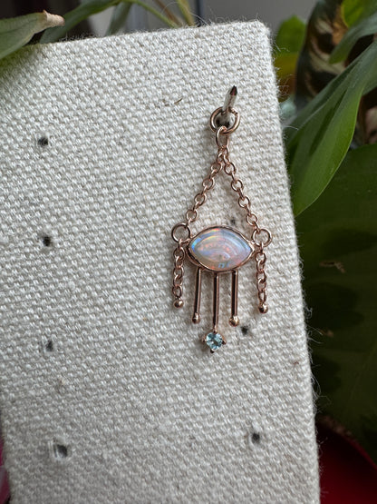 New eyes open - Rose gold & opal