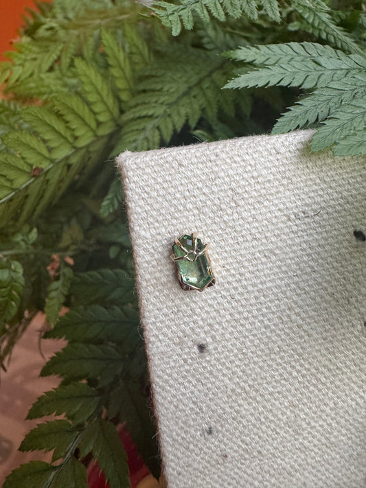 Jolene - YG and two tone green blue tourmaline