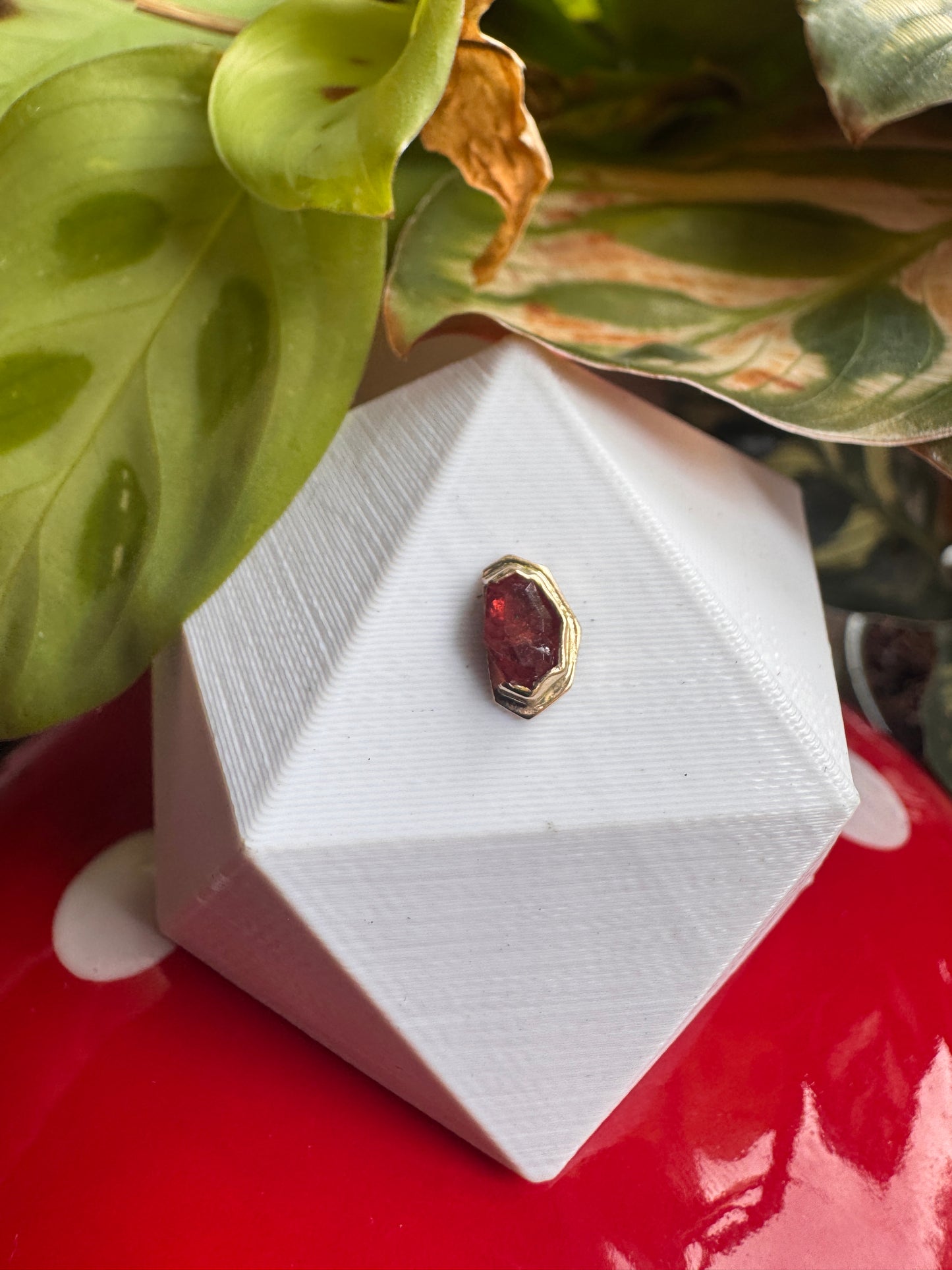 Hot dog - YG & Rhodolite garnet