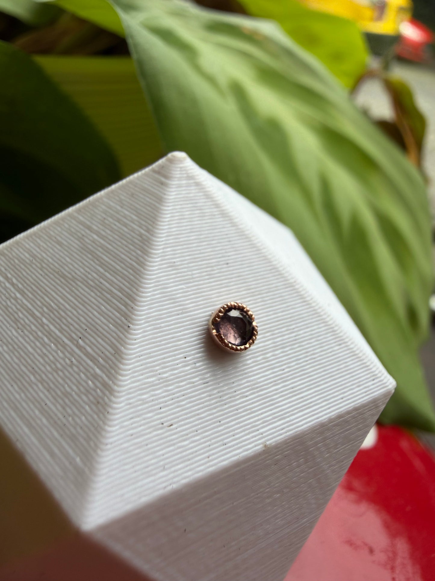 Rusty cage - RG & purple spinel