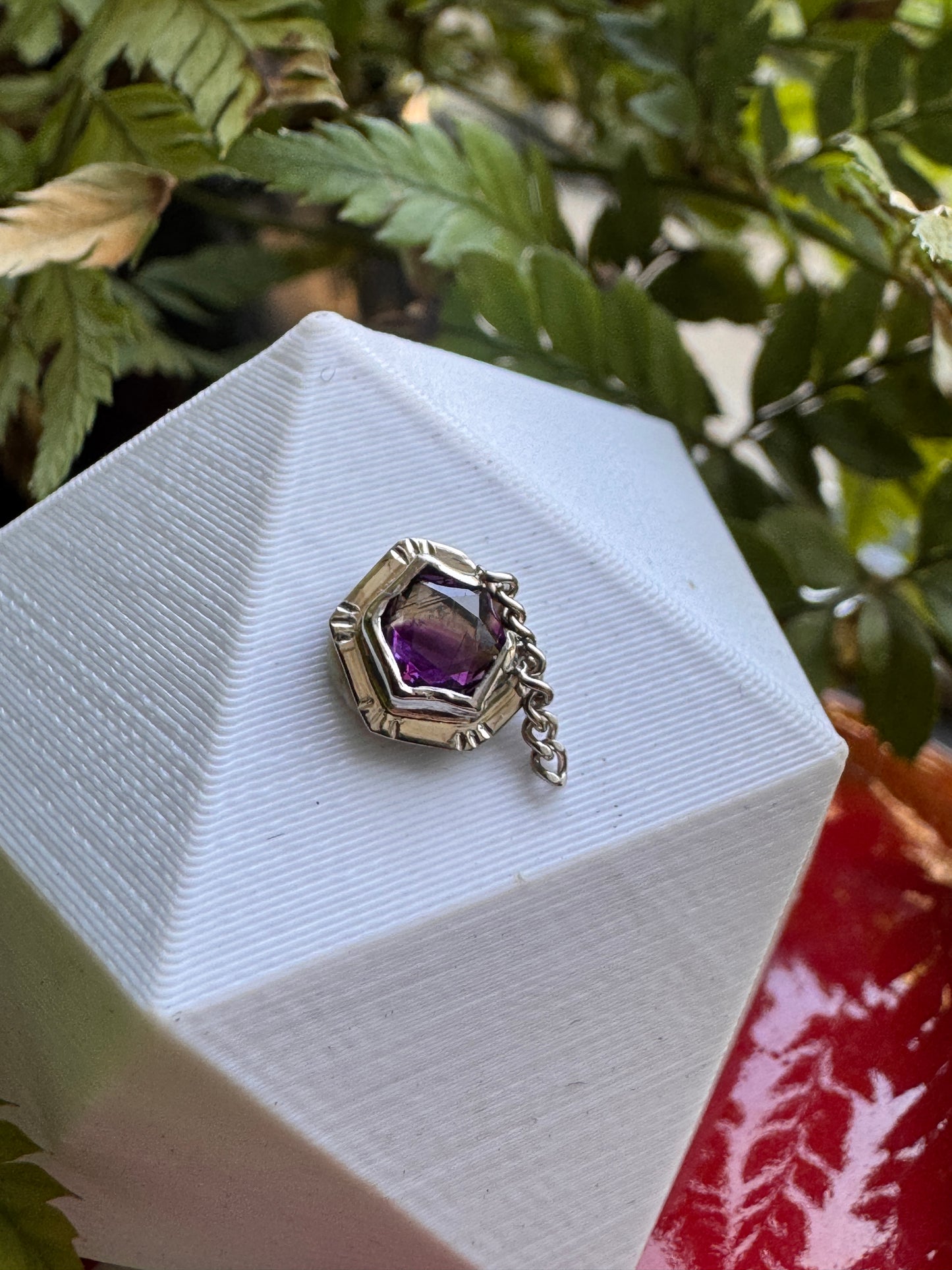 Lovesick Lullaby - WG & Stained glass Amethyst