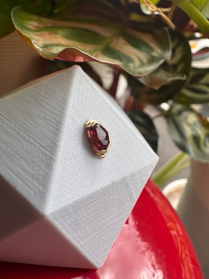 Hot dog - YG & Rhodolite garnet