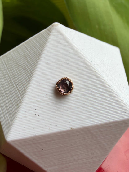 Rusty cage - RG & purple spinel