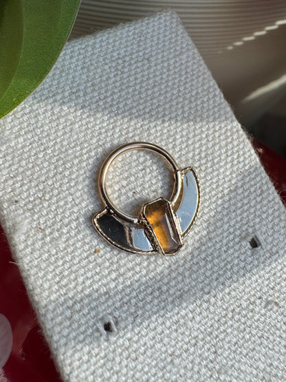 Sunflower Eyes - YG & Scottish carnelian