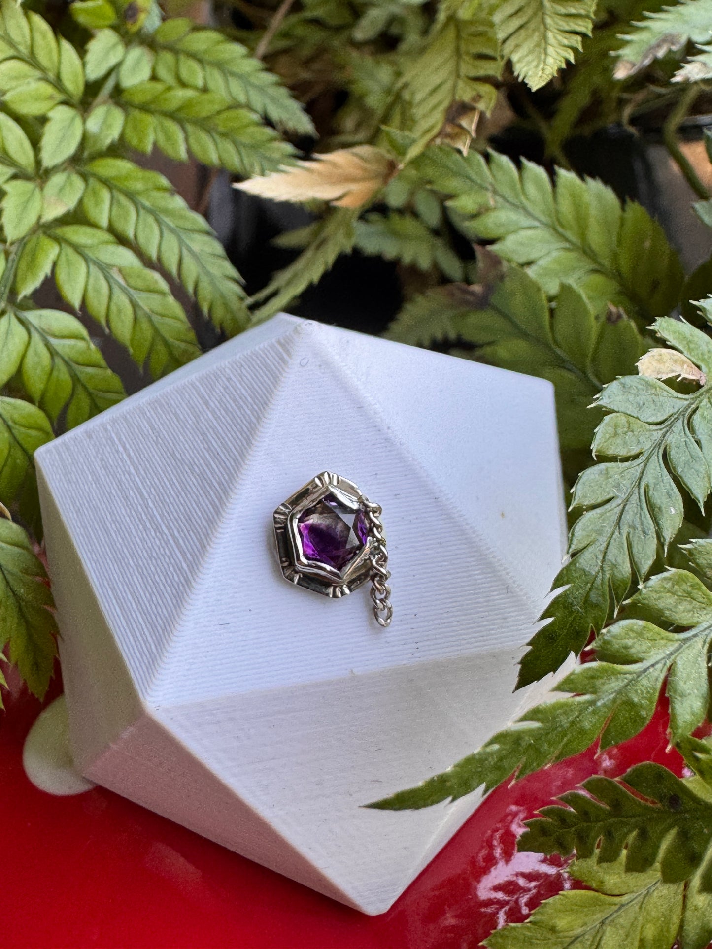 Lovesick Lullaby - WG & Stained glass Amethyst