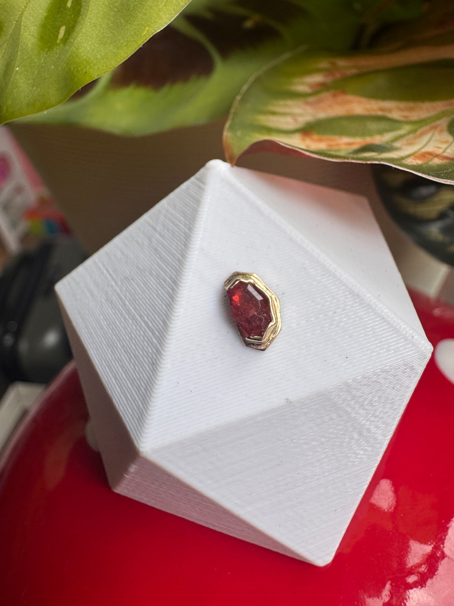 Hot dog - YG & Rhodolite garnet