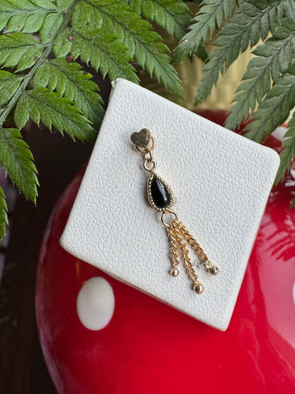 Princess of the night - YG & onyx charm