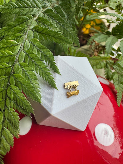 Another Brick In The Wall - 14k YG with natural WA nuggets