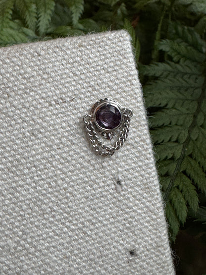 Soda pop  - Platinum & stained glass amethyst