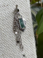 Beating in my chest - Platinum & raw tourmaline