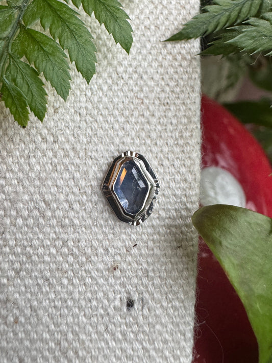 Don't ever leave me - Platinum & Madagascar sapphire