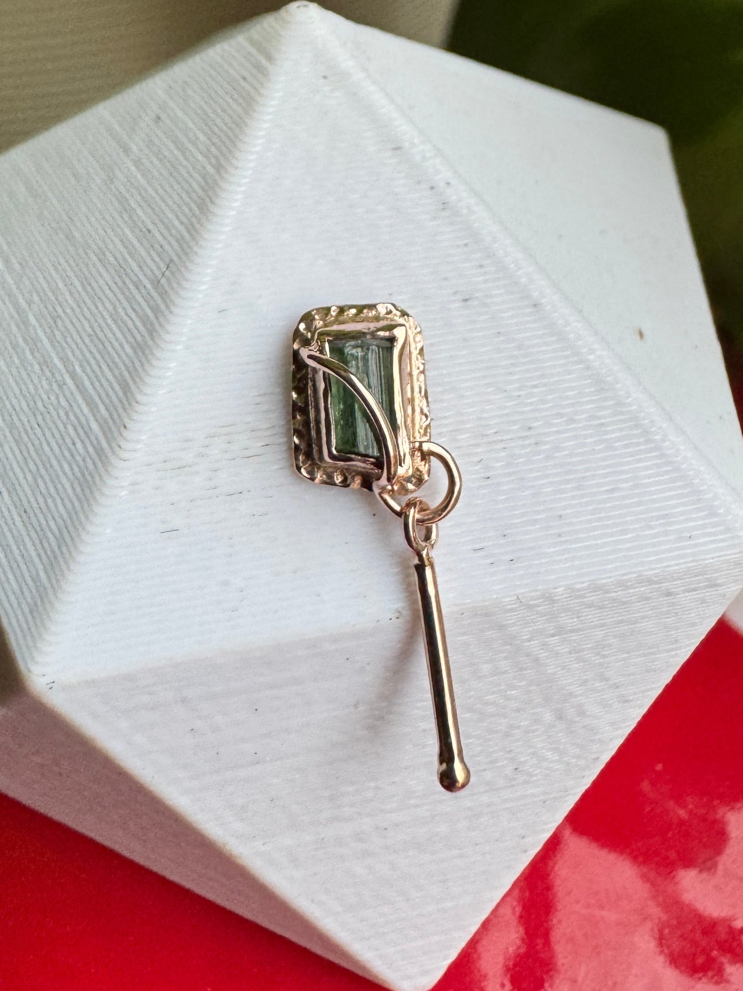 Wired - Rose gold & green tourmaline