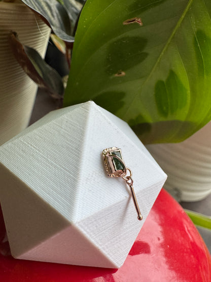 Wired - Rose gold & green tourmaline