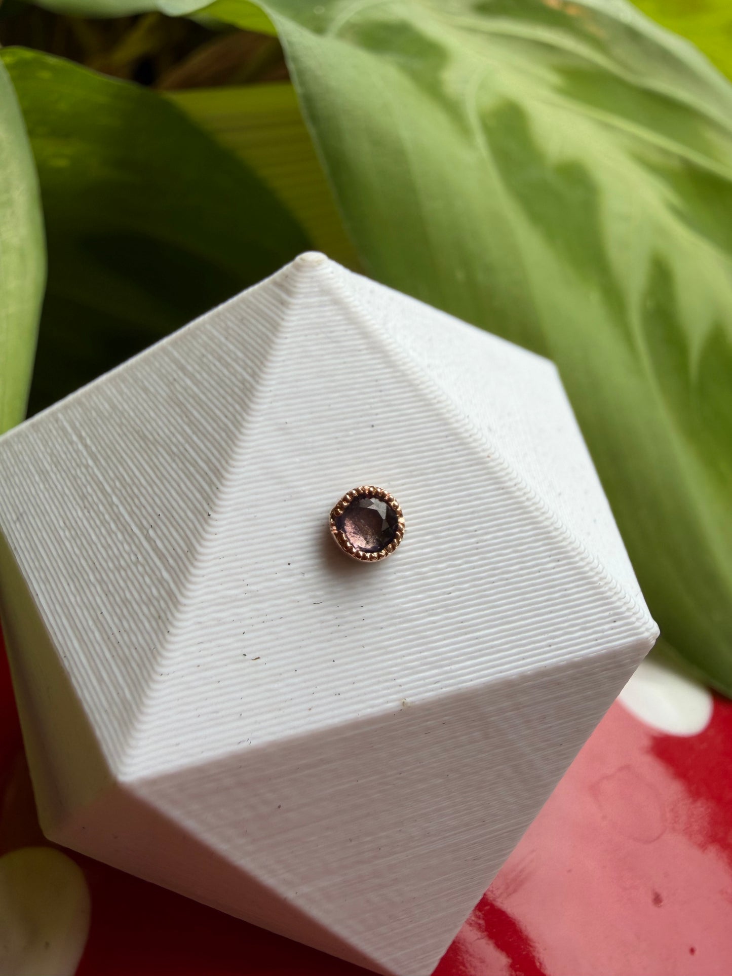 Rusty cage - RG & purple spinel