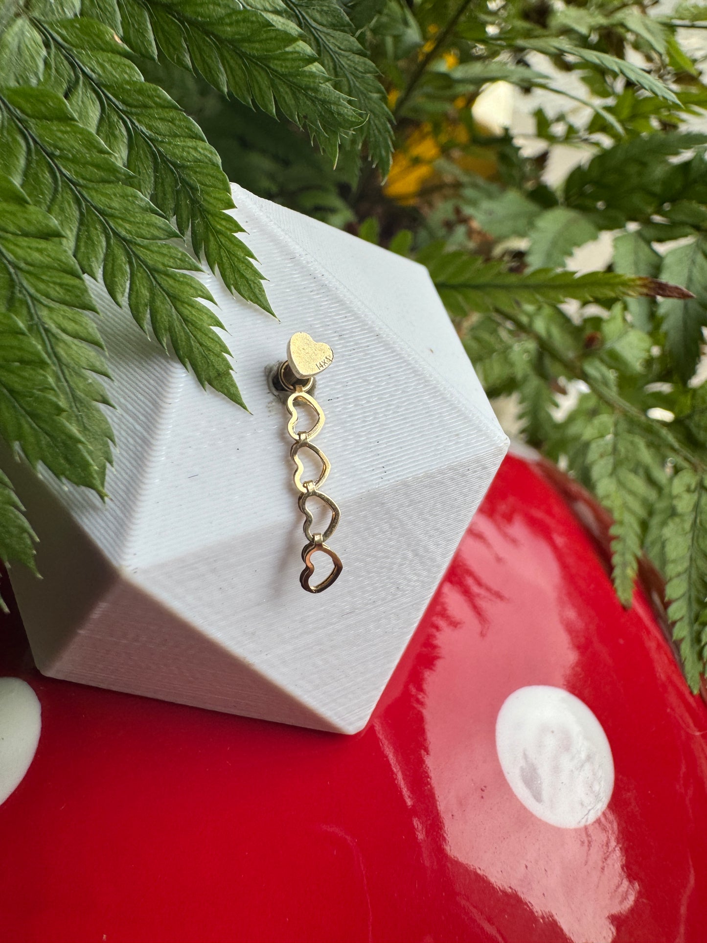 Yours to keep - Single strand heart charms