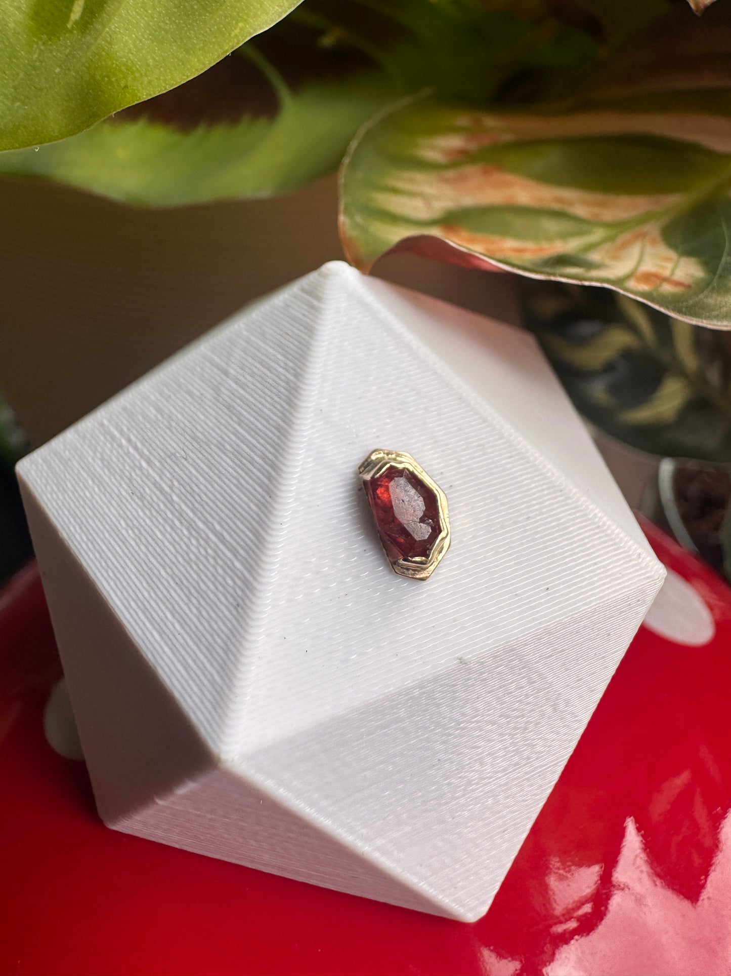 Hot dog - YG & Rhodolite garnet