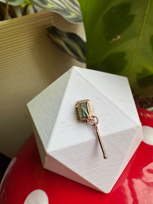 Wired - Rose gold & green tourmaline