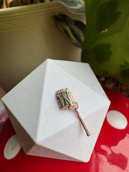 Wired - Rose gold & green tourmaline