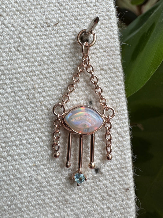 New eyes open - Rose gold & opal