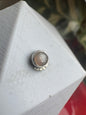 Incline - Platinum & Peach moonstone