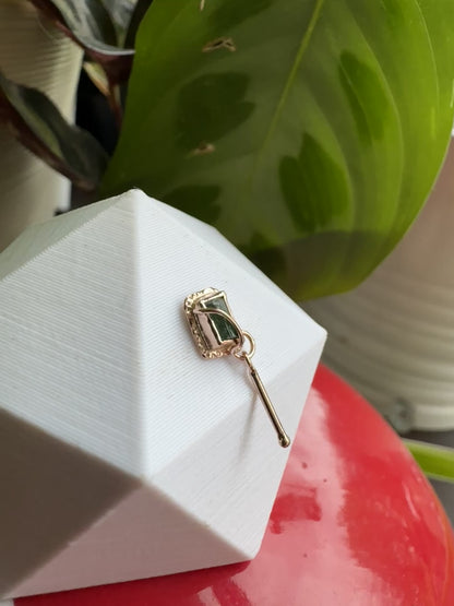 Wired - Rose gold & green tourmaline