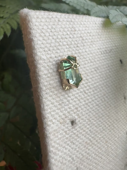 Jolene - YG and two tone green blue tourmaline
